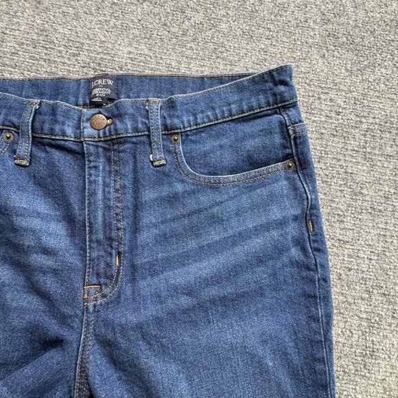 J.Crew Jeans Womens‎ 31 Blue 25.5L Whiskers Essential Straight Denim causal - Picture 9 of 12